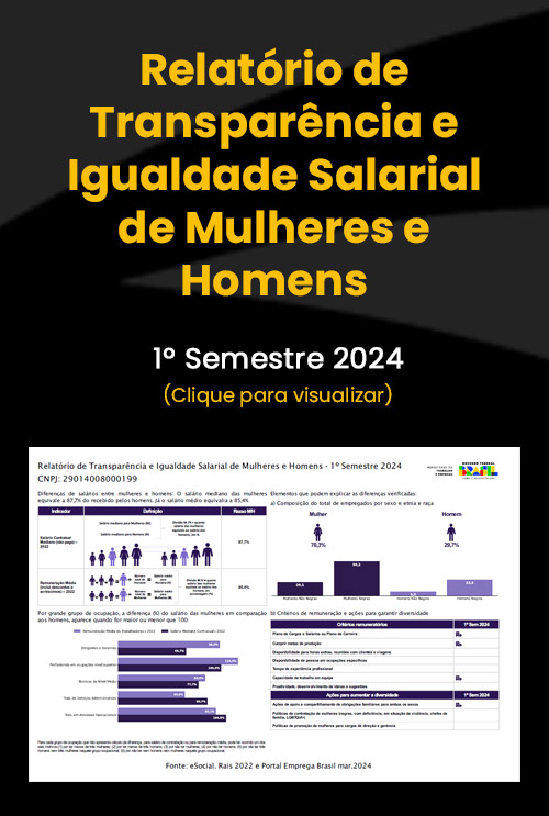 Relatório de Transparência e Igualdade Salarial - 1 Sem/ 2024
