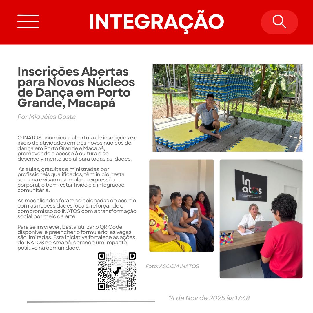 Inscrições Abertas para Novos Núcleos de Dança em Porto Grande, Macapa